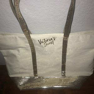 Sparkly gold, VS tote